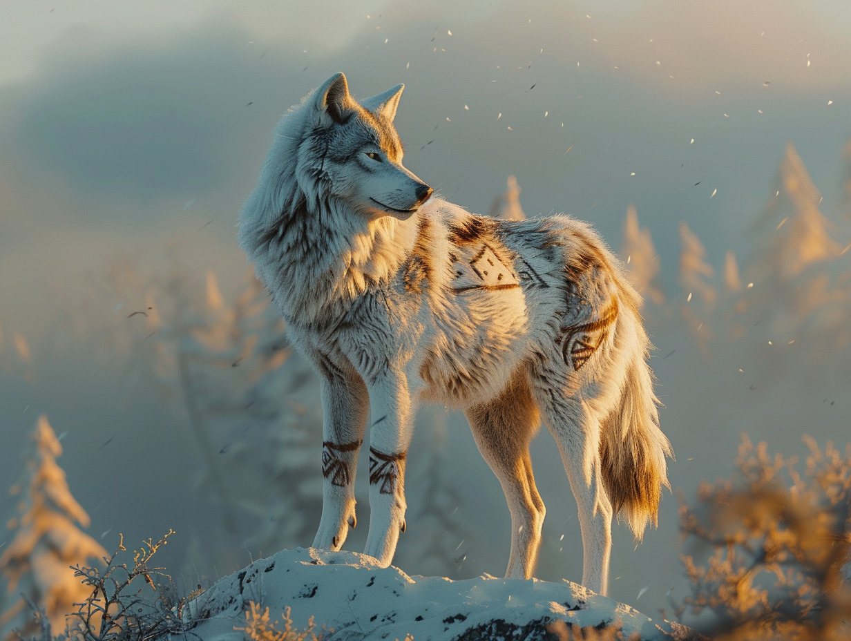 tatouage loup